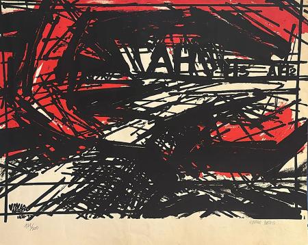 Art work by Vinicio Berti Composizione - lithography paper 